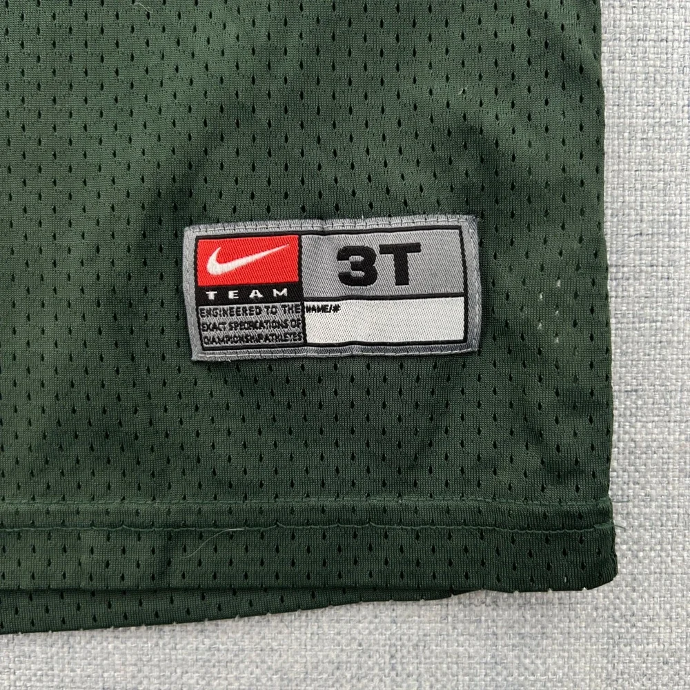 Nike Michigan State Football Jersey Kids 3T Green Spartans Mesh Game Day Gear